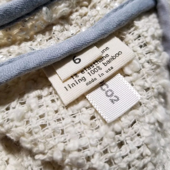 L'Agence Cap Sleeve Metallic Shimmer Tweed Dress - Picture 6 of 8